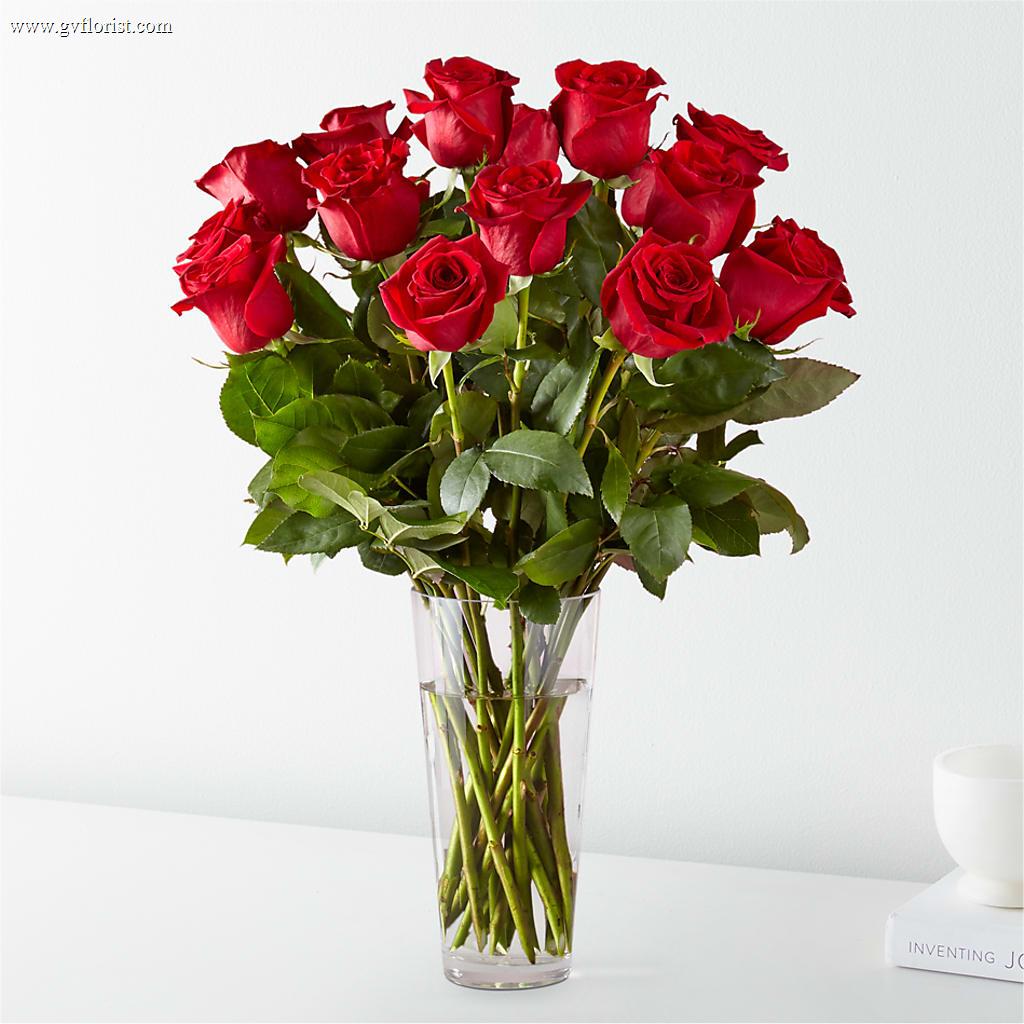 Long Stem Red Rose Bouquet –  Grass Valley Florist, Grass Valley CA