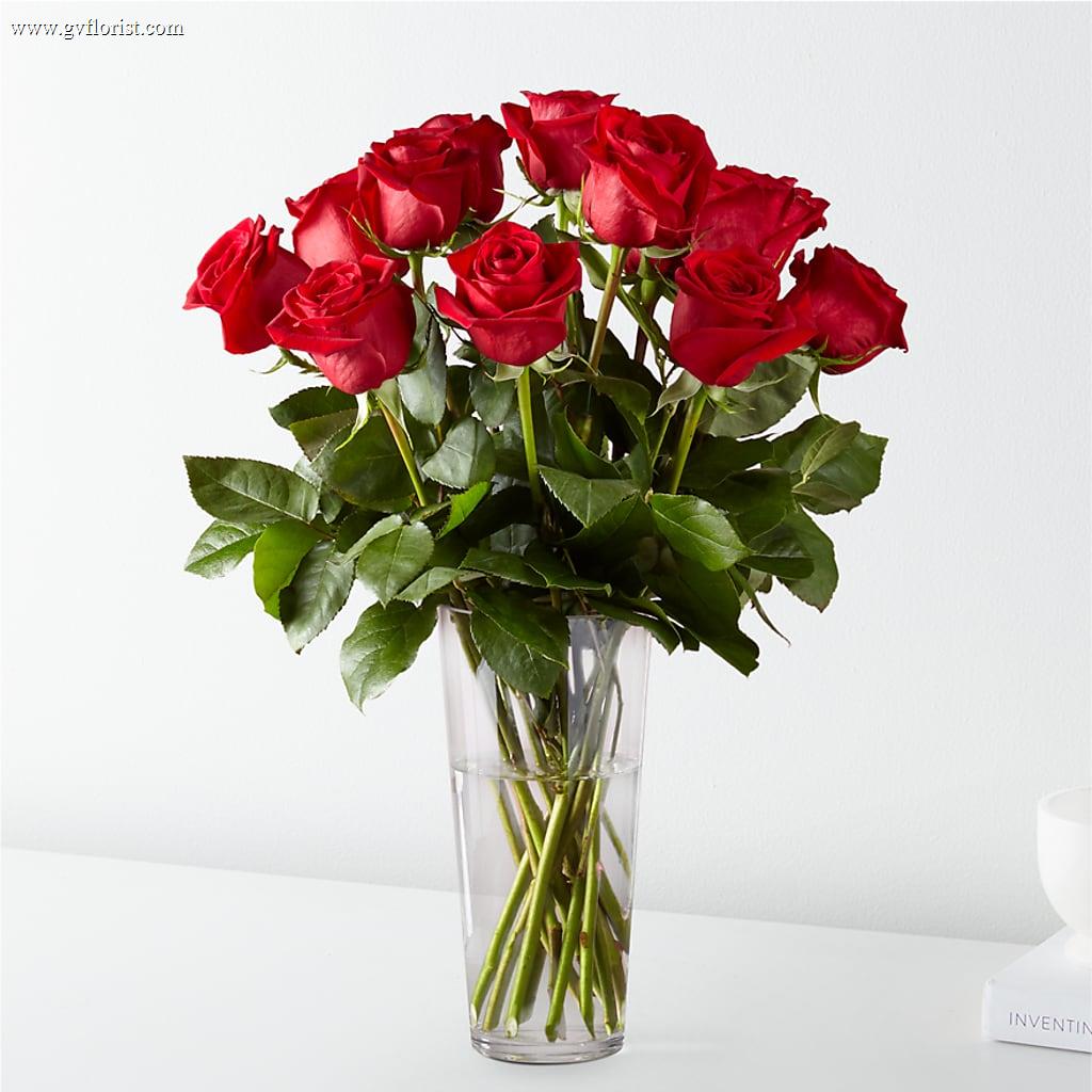 Long Stem Red Rose Bouquet –  Grass Valley Florist, Grass Valley CA