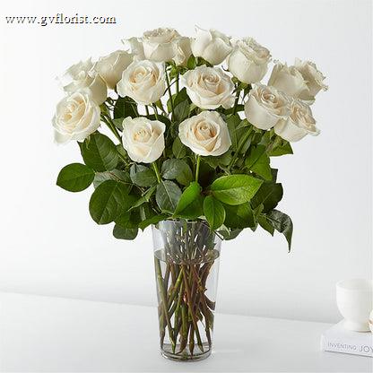 Long Stem White Rose Bouquet –  Grass Valley Florist, Grass Valley CA