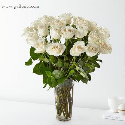 Long Stem White Rose Bouquet –  Grass Valley Florist, Grass Valley CA