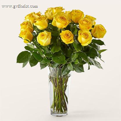 Long Stem Yellow Rose Bouquet –  Grass Valley Florist, Grass Valley CA