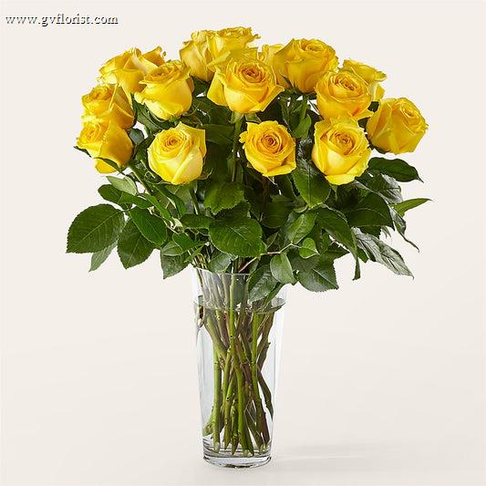 Long Stem Yellow Rose Bouquet –  Grass Valley Florist, Grass Valley CA