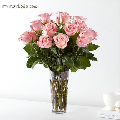Long Stem Pink Rose Bouquet –  Grass Valley Florist, Grass Valley CA