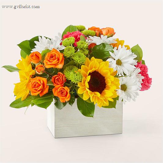 Sun-drenched Blooms Box Bouquet –  Grass Valley Florist, Grass Valley CA