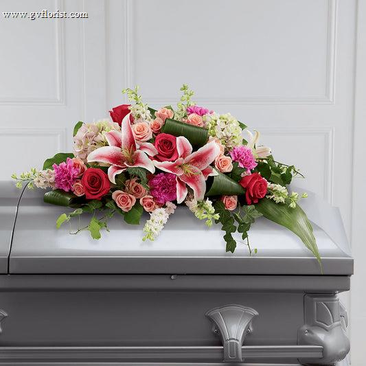 Splendid Grace Casket Spray –  Grass Valley Florist, Grass Valley CA