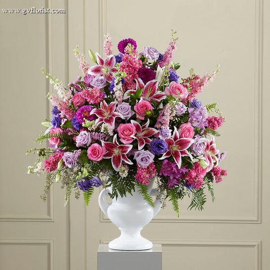 Peaceful Tribute Arrangement –  Grass Valley Florist, Grass Valley CA