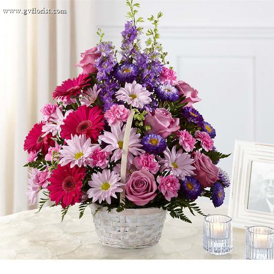 Pastel Peace Basket –  Grass Valley Florist, Grass Valley CA