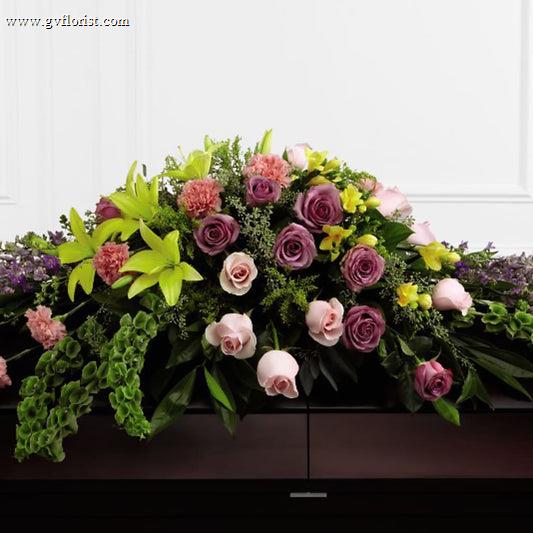 Forever Beloved Casket Spray –  Grass Valley Florist, Grass Valley CA