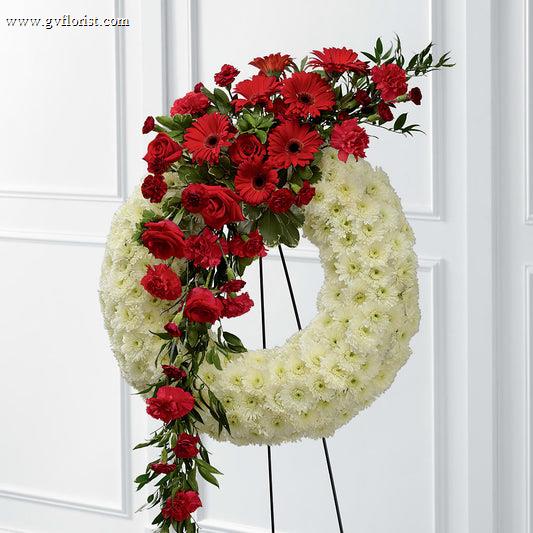 Graceful Tribute Wreath –  Grass Valley Florist, Grass Valley CA