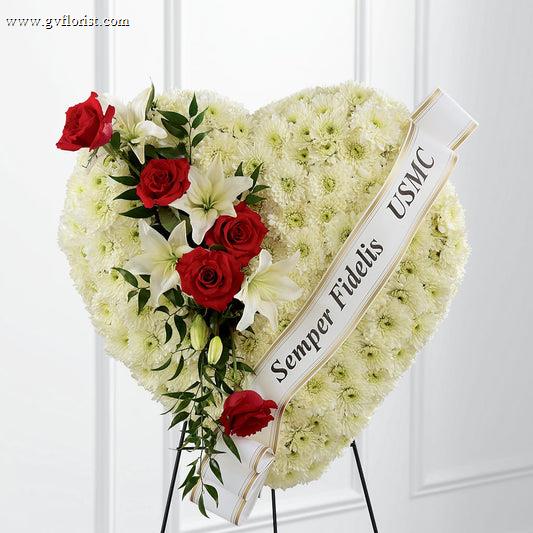 Heartfelt Hero Standing Heart –  Grass Valley Florist, Grass Valley CA