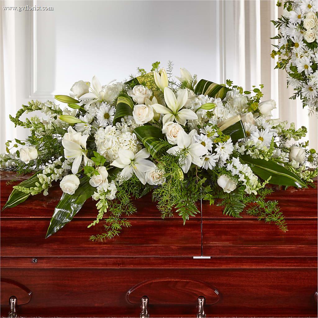 Abundance Casket Spray – Grass Valley Florist, Grass Valley CA