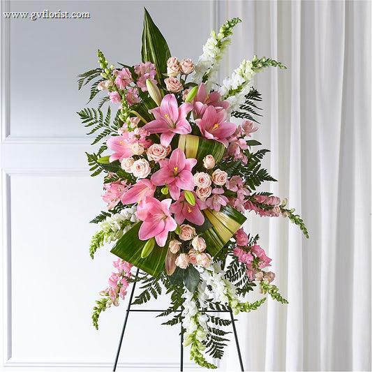 Elegant Embrace Standing Spray –  Grass Valley Florist, Grass Valley CA