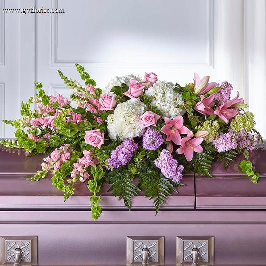 Life's Gratitude Casket Spray –  Grass Valley Florist, Grass Valley CA
