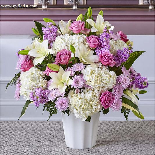 Heaven Sent Floor Basket –  Grass Valley Florist, Grass Valley CA