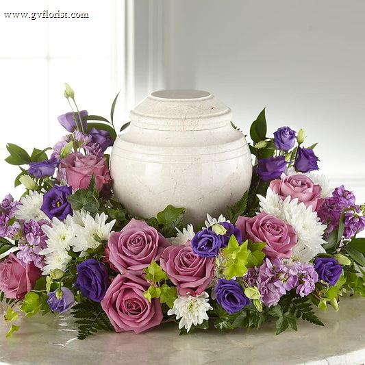 Blooming Sympathy Cremation Adornment –  Grass Valley Florist, Grass Valley CA