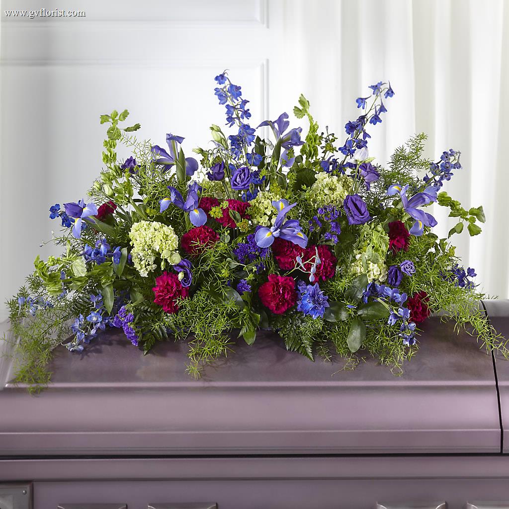 Always Treasured Casket Spray – Grass Valley Florist, Grass Valley CA