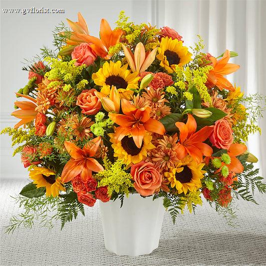 Harvest Thoughts Floor Basket –  Grass Valley Florist, Grass Valley CA