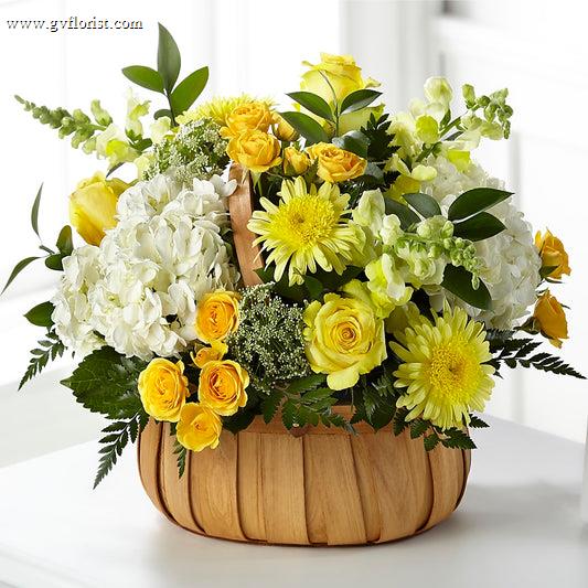Rustic Remembrance Basket – GRASS VALLEY FLORIST, Grass Valley CA
