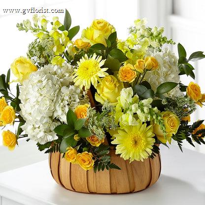 Rustic Remembrance Basket –  Grass Valley Florist, Grass Valley CA