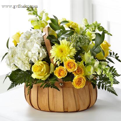 Rustic Remembrance Basket –  Grass Valley Florist, Grass Valley CA