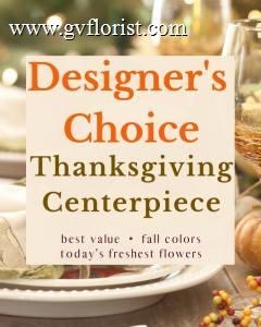 Designer's Choice  Thanksgiving Centerpiece –  Grass Valley Florist, Grass Valley CA