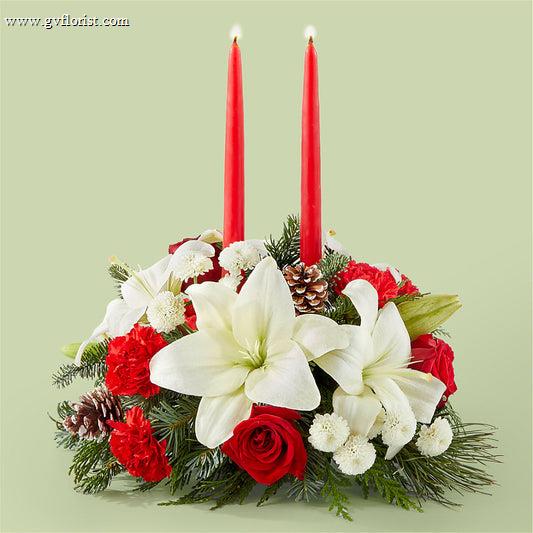 Seasonal Festivities Centerpiece –  Grass Valley Florist, Grass Valley CA