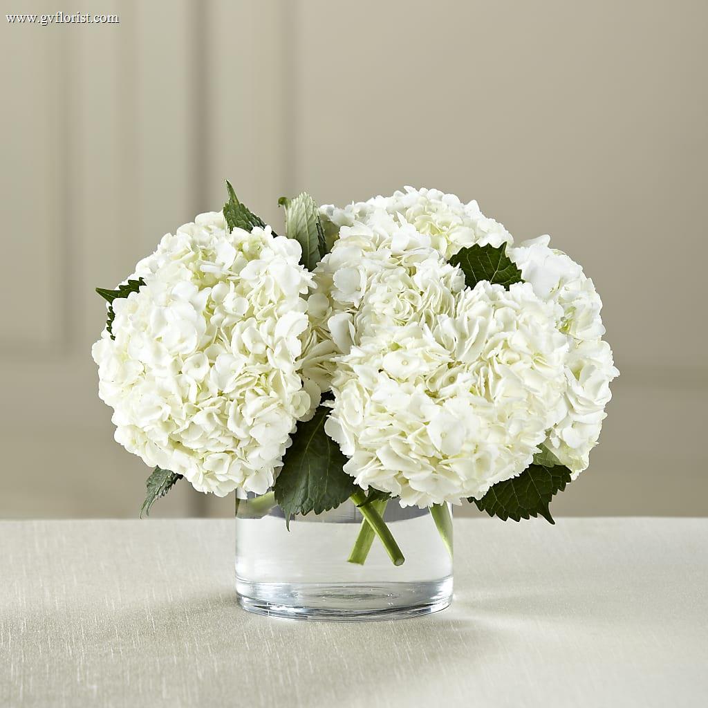 White Hydrangea Bouquet – Grass Valley Florist, Grass Valley CA